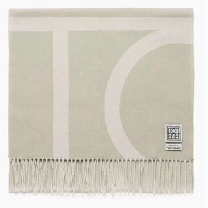 Toteme Monogram Jacquard Wool Scarf